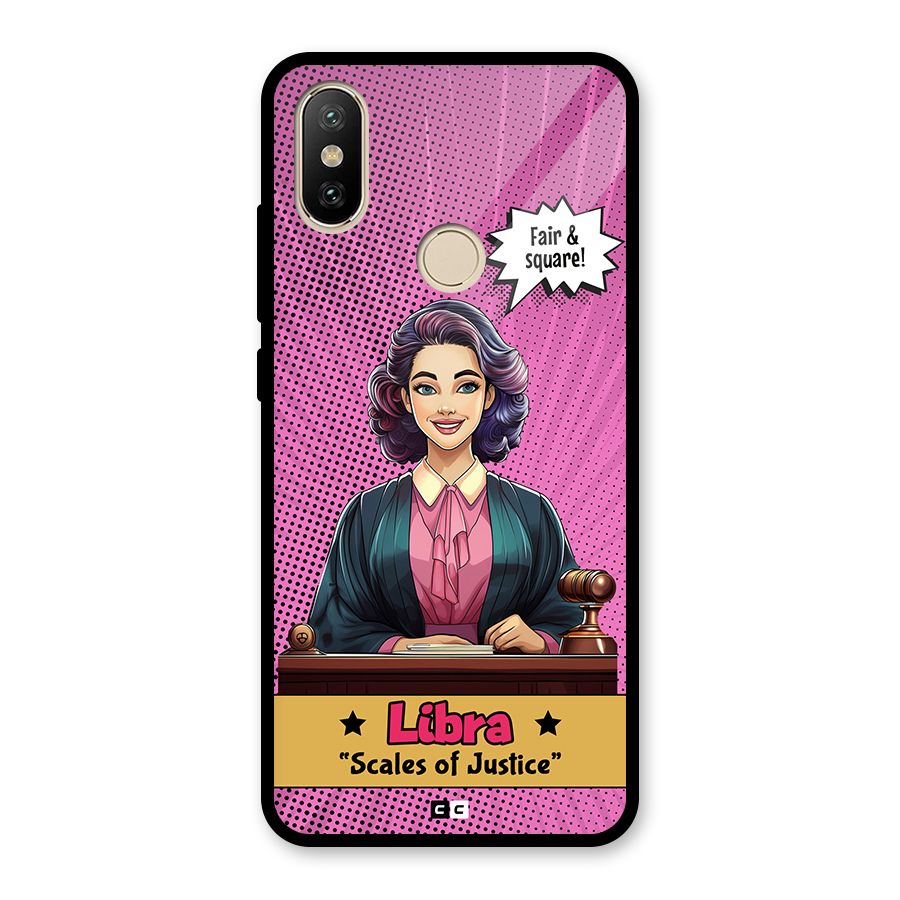 Libra Justice Glass Back Case for Redmi A2