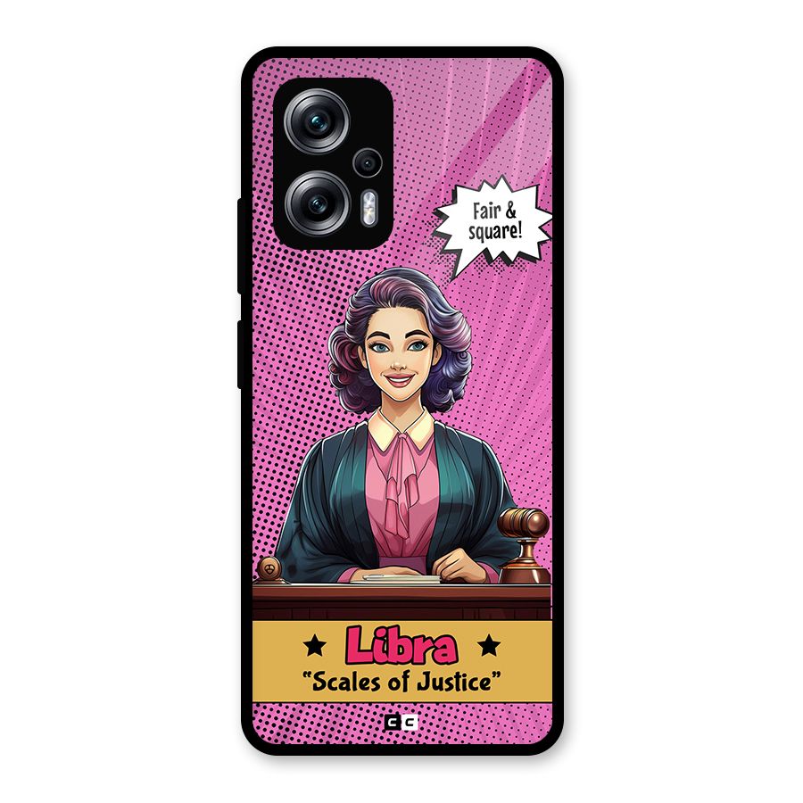 Libra Justice Glass Back Case for Redmi K50i