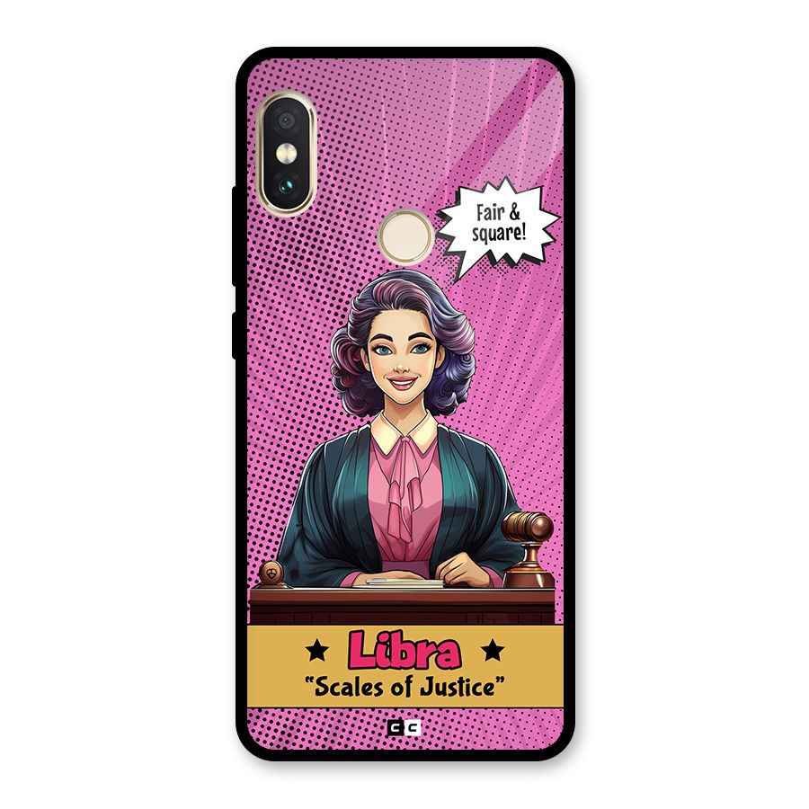 Libra Justice Glass Back Case for Redmi Note 5 Pro