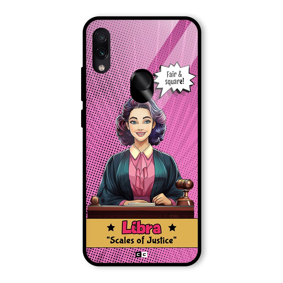 Libra Justice Glass Back Case for Redmi Note 7 Pro