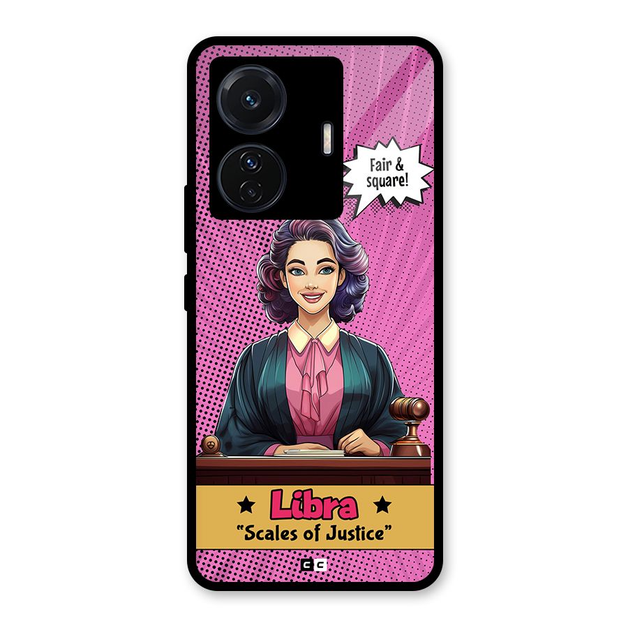 Libra Justice Glass Back Case for Vivo T1 Pro