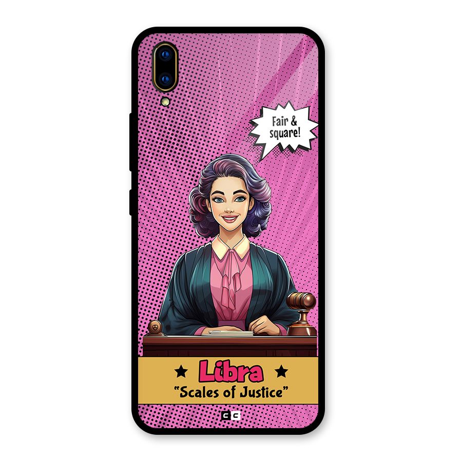 Libra Justice Glass Back Case for Vivo V11 Pro