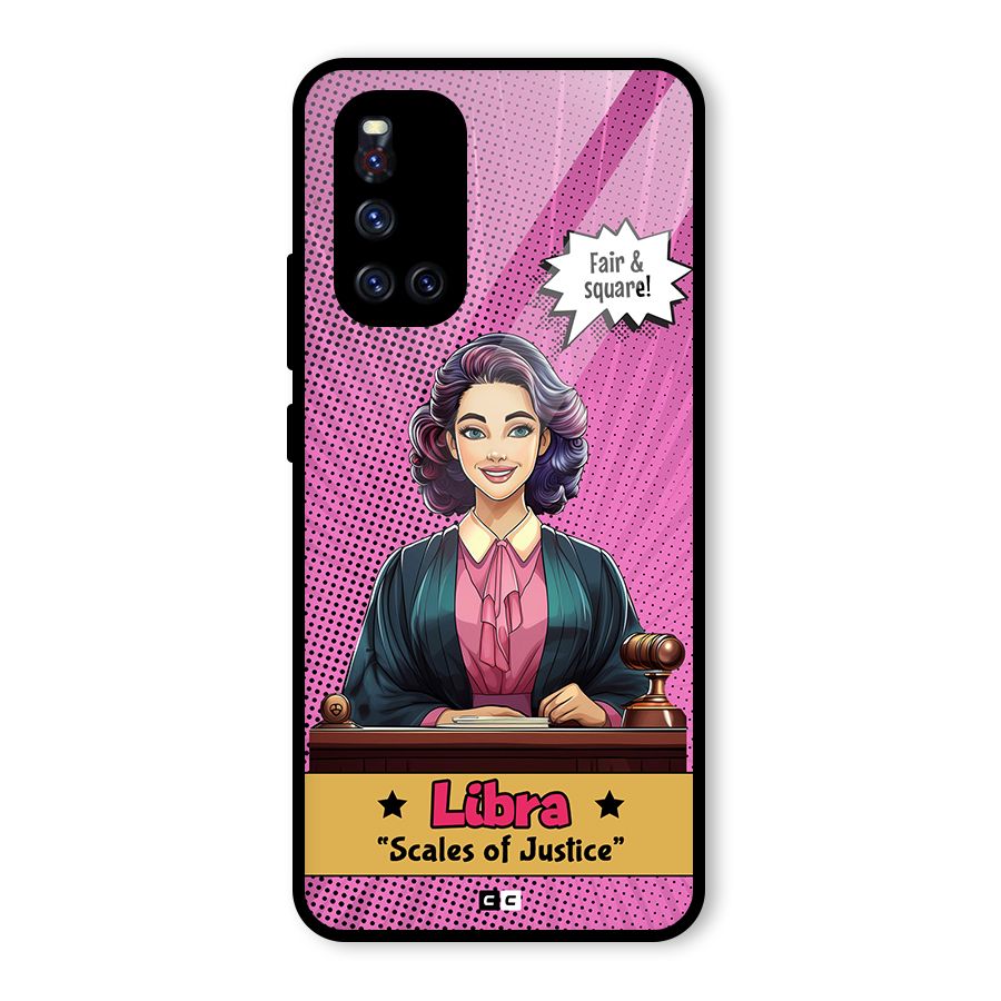 Libra Justice Glass Back Case for Vivo V19