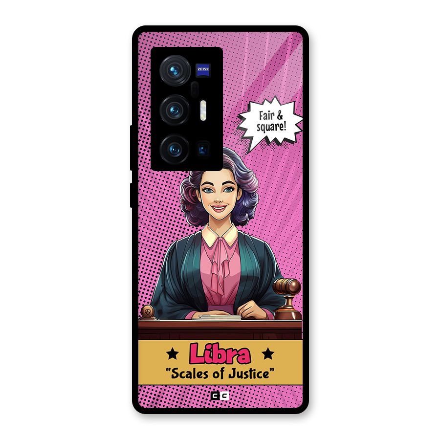 Libra Justice Glass Back Case for Vivo X70 Pro Plus