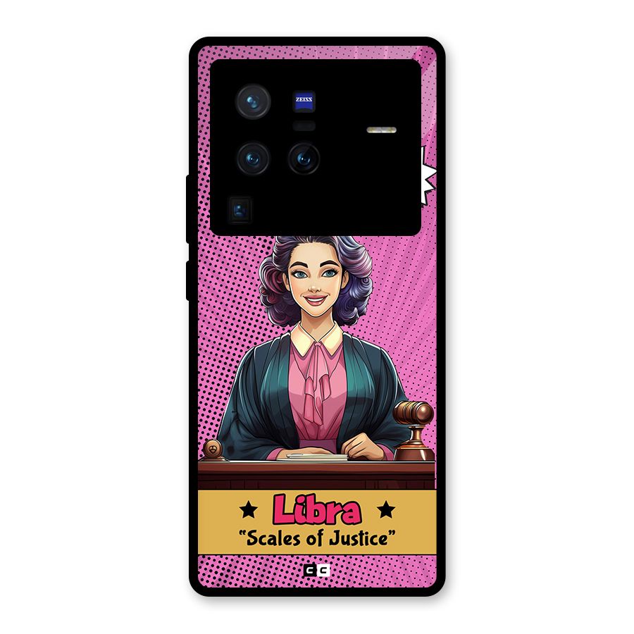 Libra Justice Glass Back Case for Vivo X80 Pro
