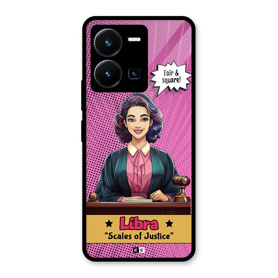 Libra Justice Glass Back Case for Vivo Y35