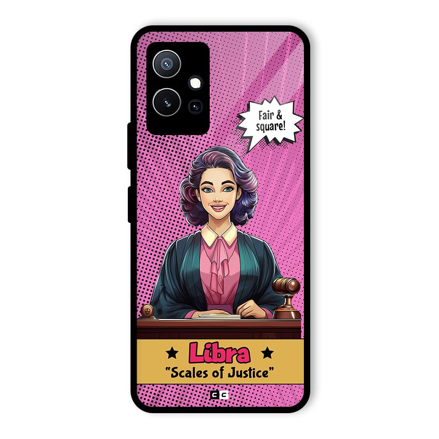 Libra Justice Glass Back Case for Vivo Y75 5G