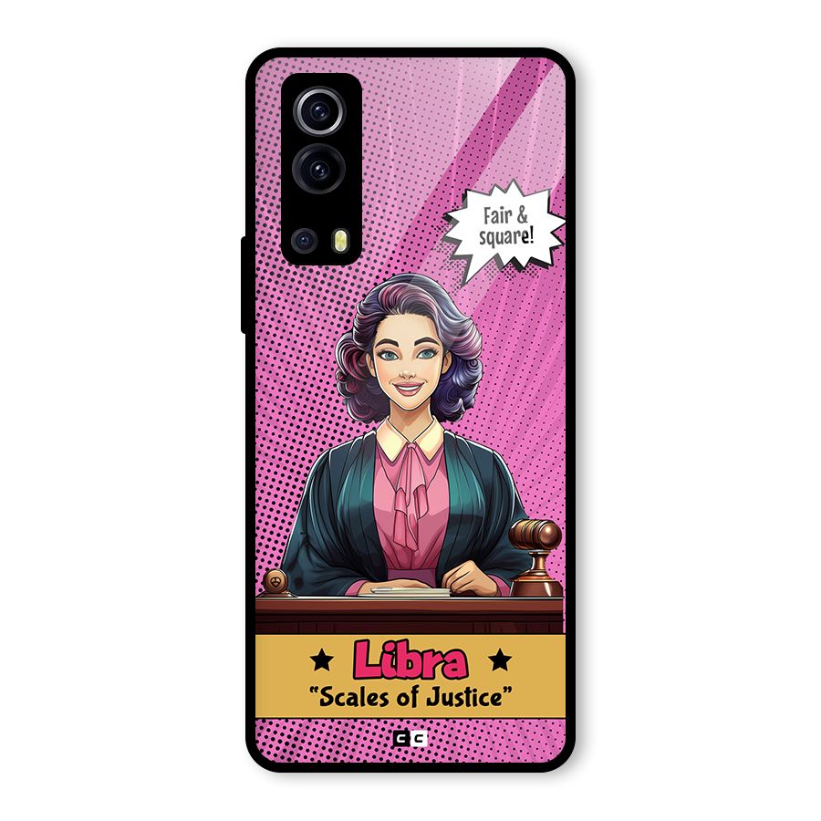 Libra Justice Glass Back Case for Vivo iQOO Z3
