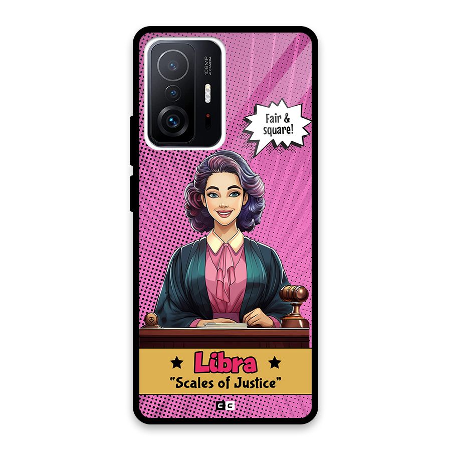 Libra Justice Glass Back Case for Xiaomi 11T Pro