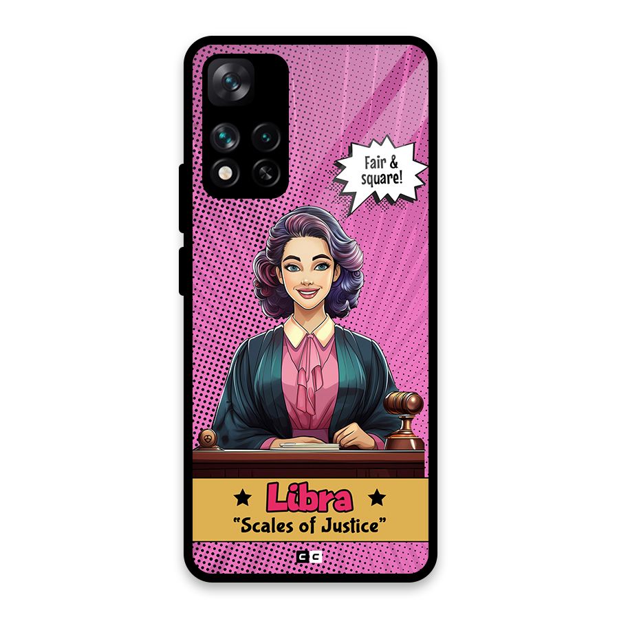 Libra Justice Glass Back Case for Xiaomi 11i HyperCharge 5G