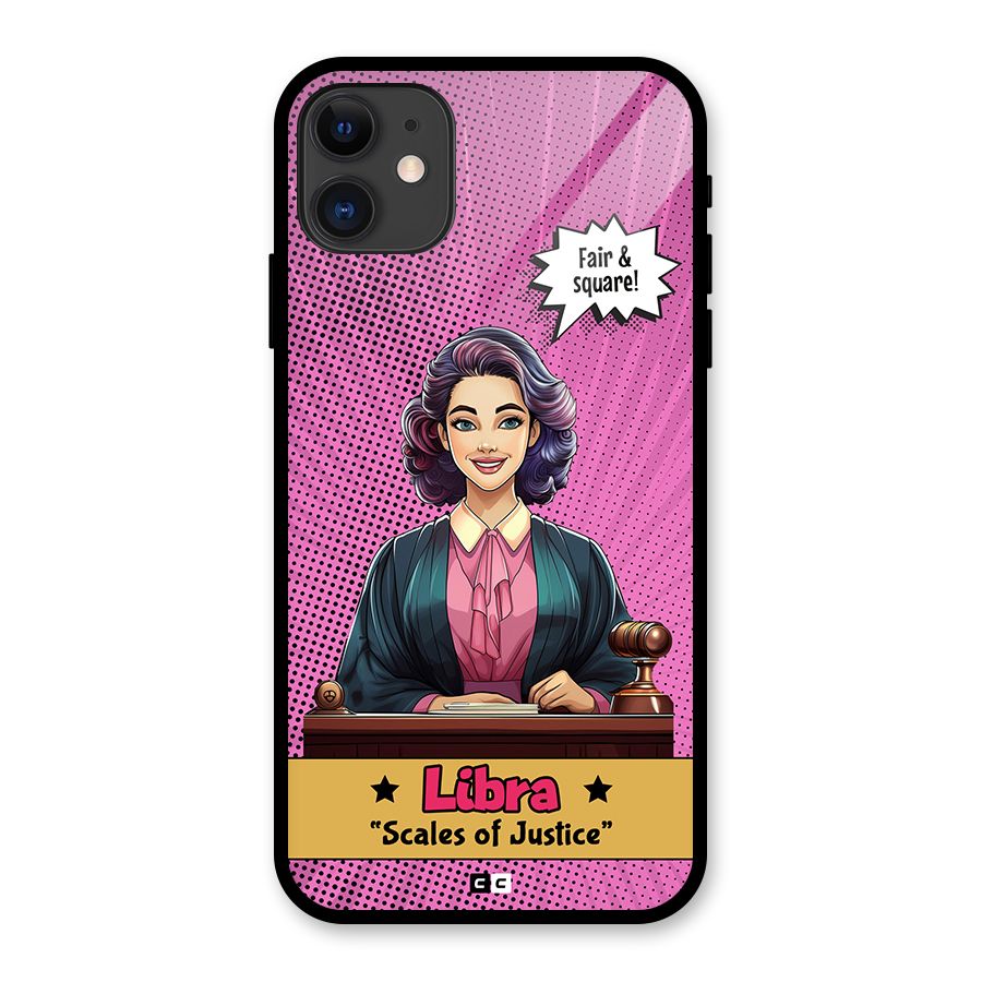 Libra Justice Glass Back Case for iPhone 11