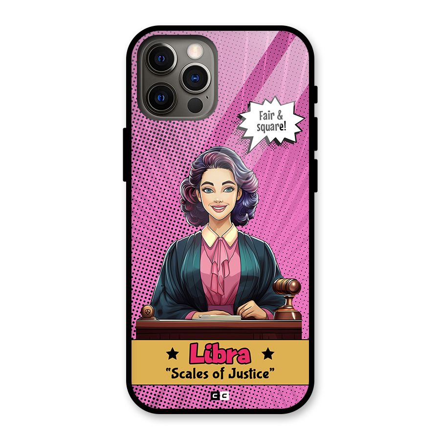 Libra Justice Glass Back Case for iPhone 12 Pro