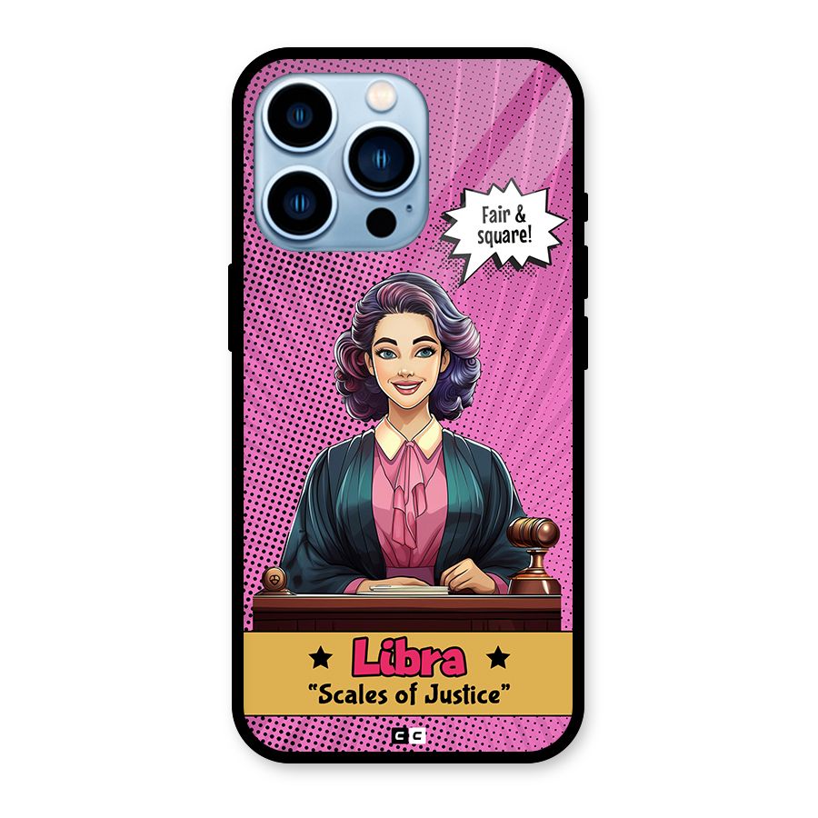 Libra Justice Glass Back Case for iPhone 13 Pro