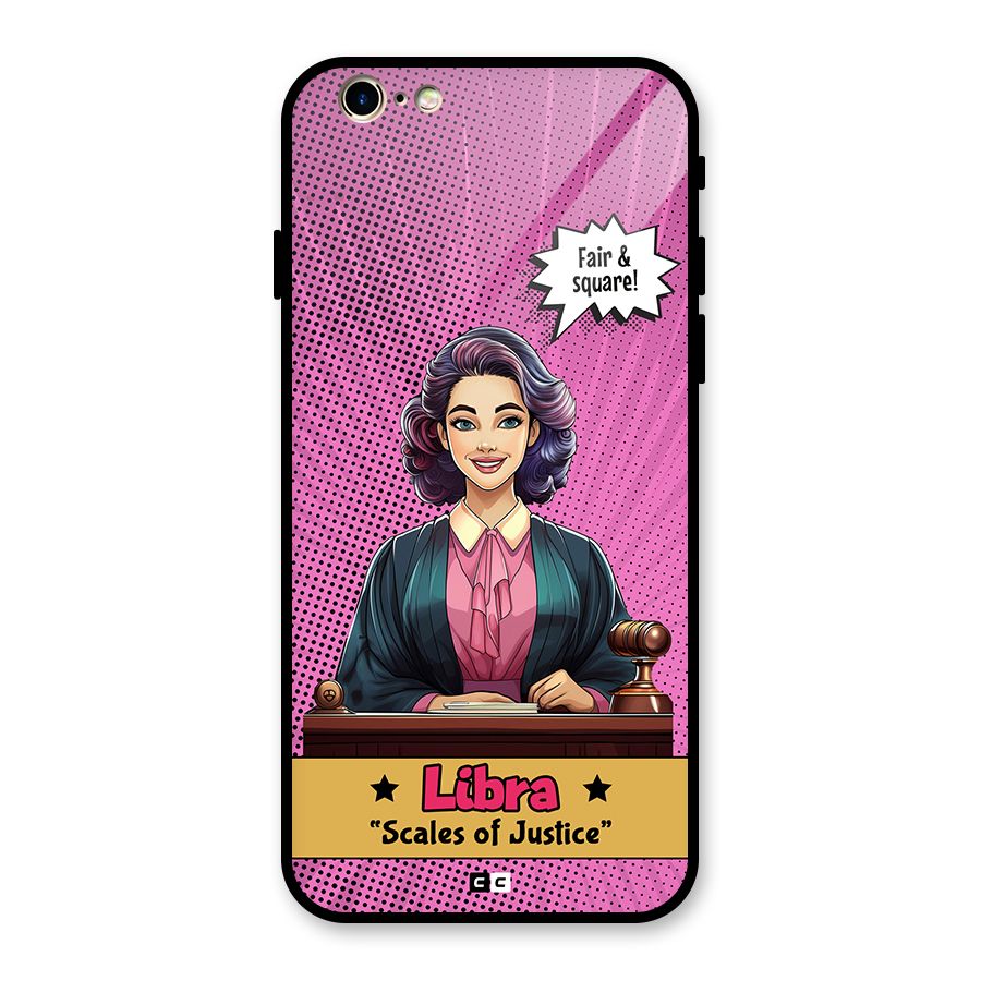 Libra Justice Glass Back Case for iPhone 6 6S