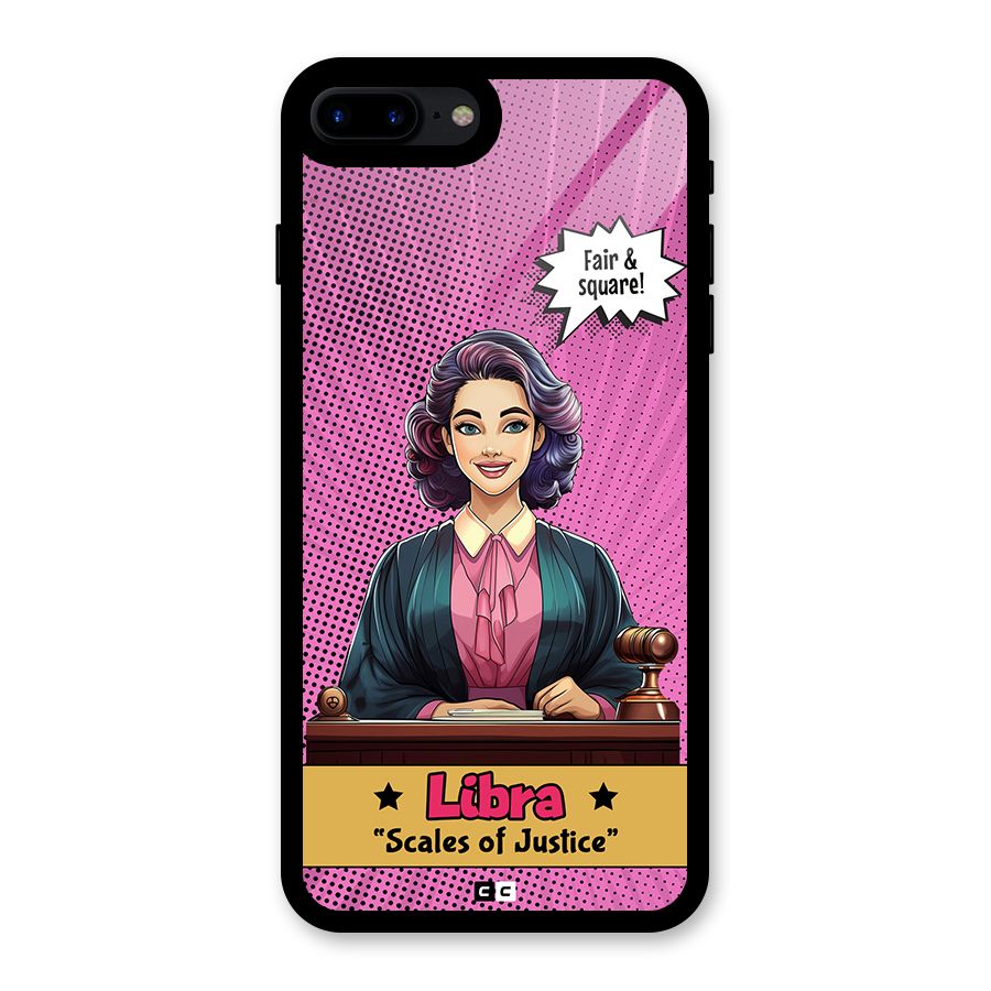 Libra Justice Glass Back Case for iPhone 8 Plus