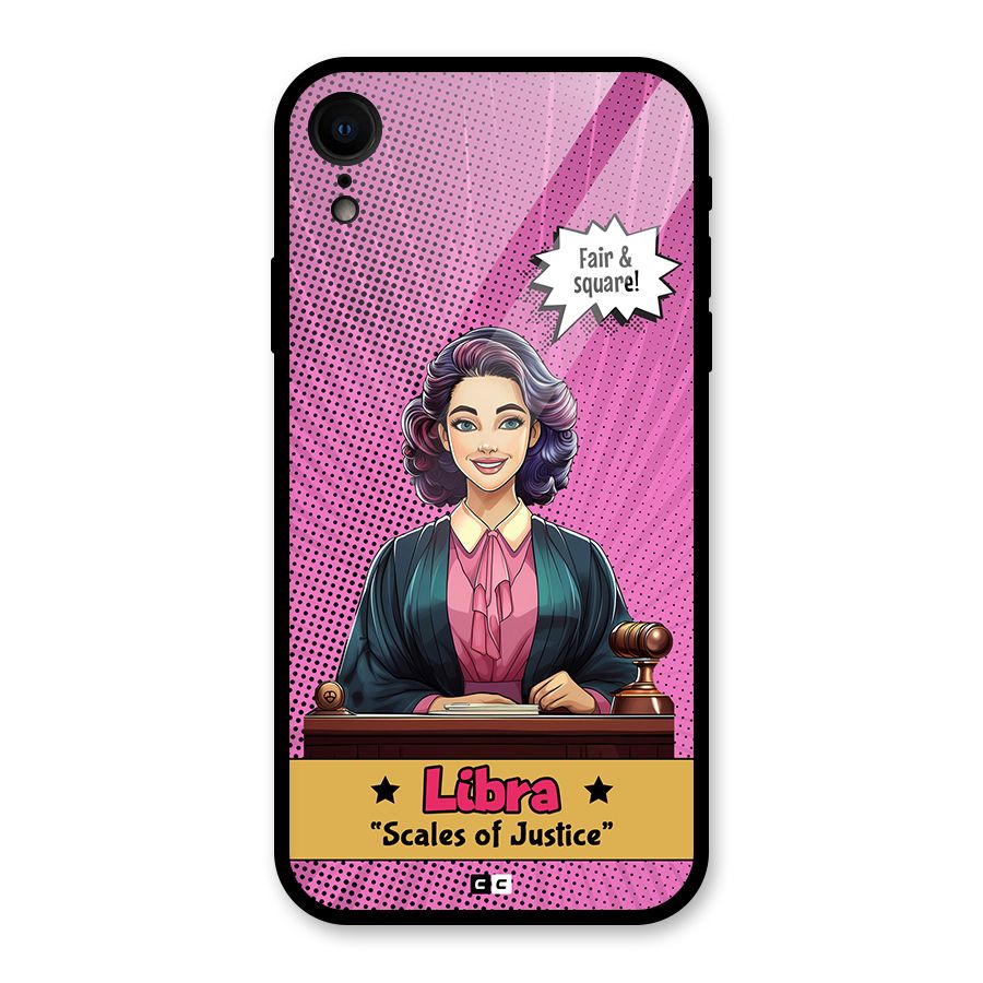 Libra Justice Glass Back Case for iPhone XR