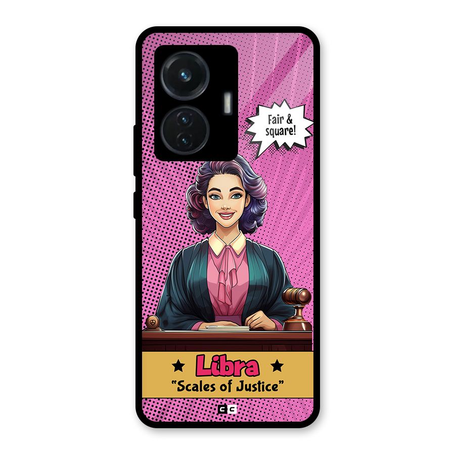 Libra Justice Glass Back Case for iQOO Z6 44W
