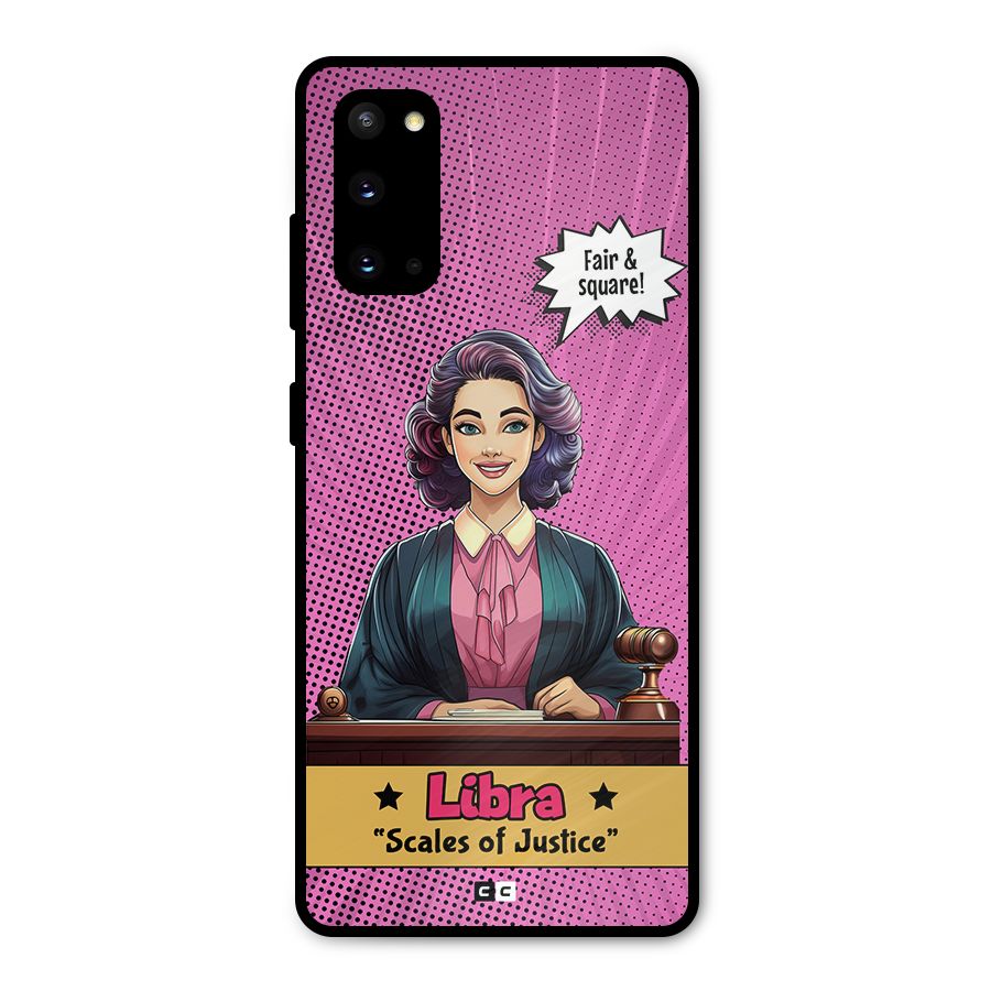 Libra Justice Metal Back Case for Galaxy S20