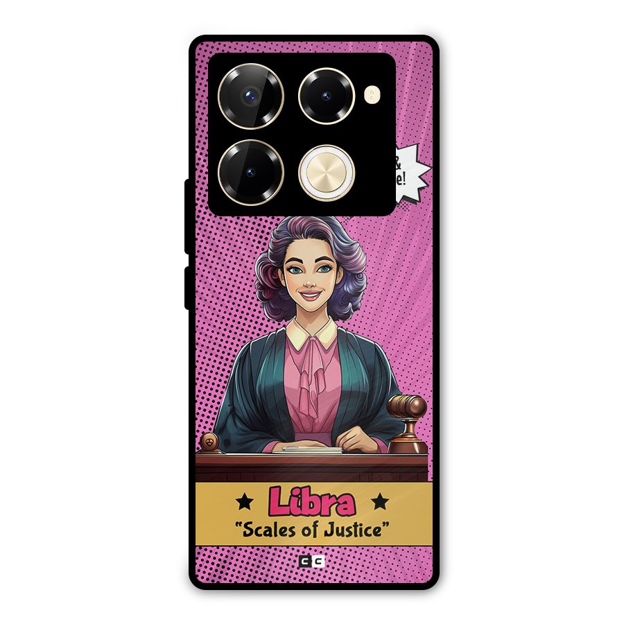Libra Justice Metal Back Case for Infinix Note 40 Pro