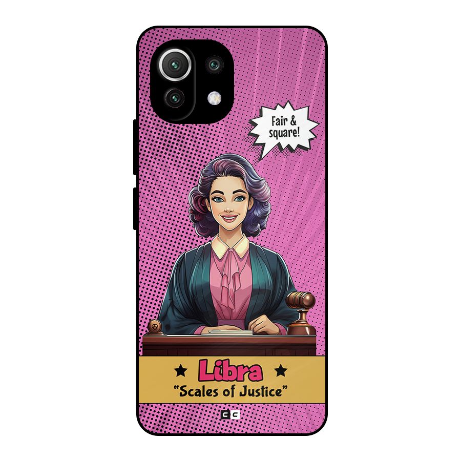 Libra Justice Metal Back Case for Mi 11 Lite NE 5G
