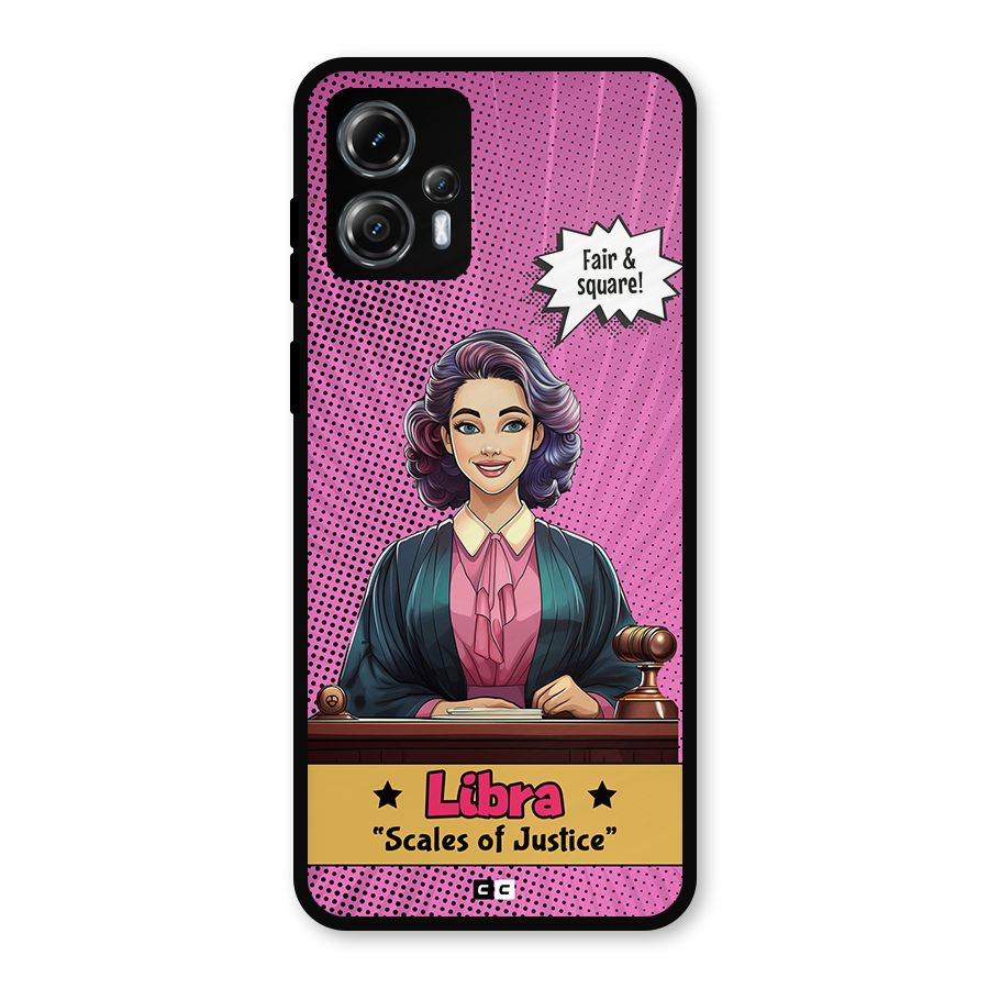 Libra Justice Metal Back Case for Moto G13