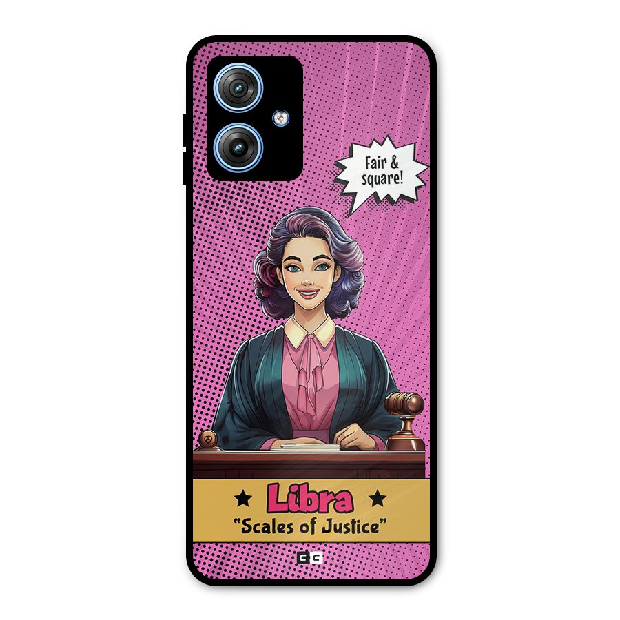 Libra Justice Metal Back Case for Moto G54
