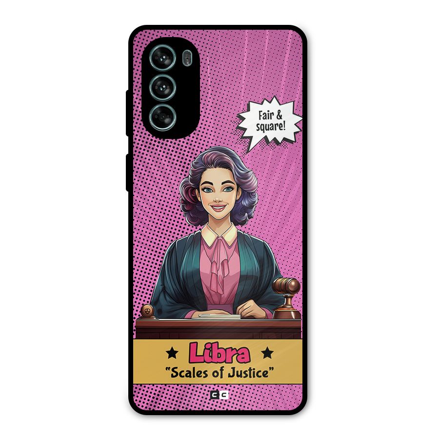Libra Justice Metal Back Case for Moto G62