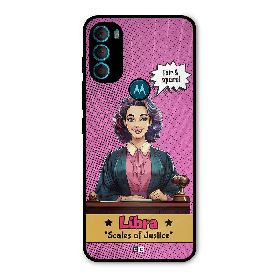 Libra Justice Metal Back Case for Moto G71 5G