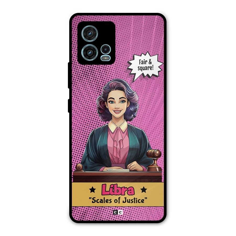 Libra Justice Metal Back Case for Moto G72