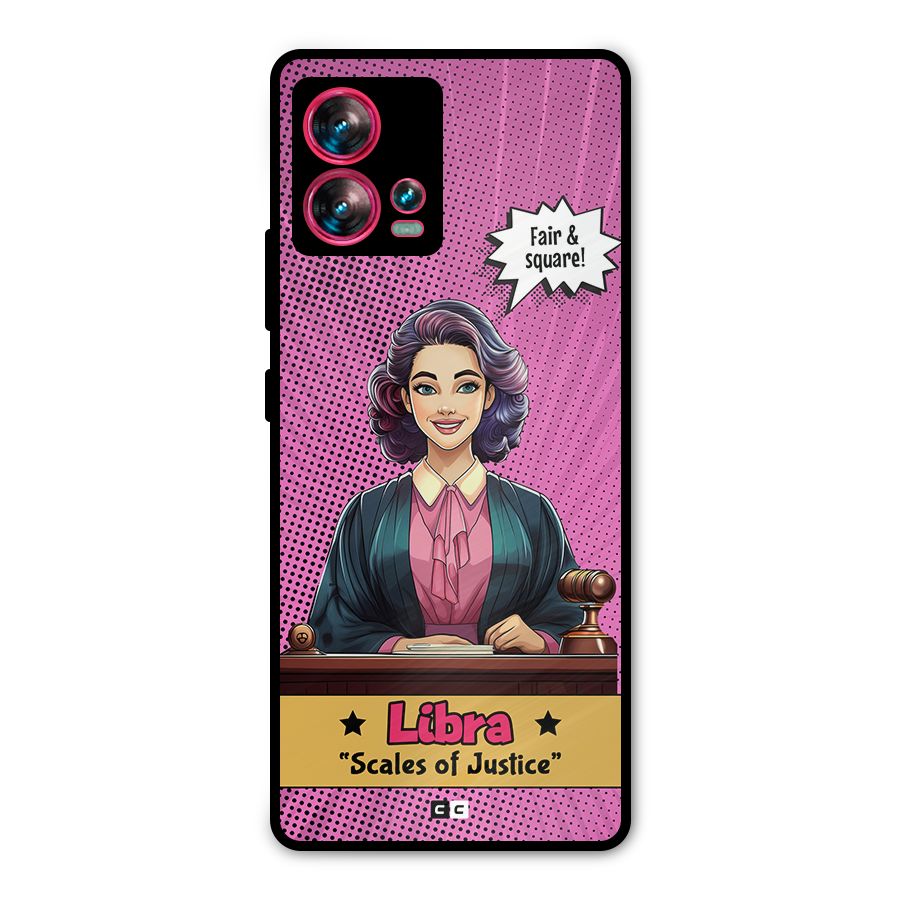 Libra Justice Metal Back Case for Motorola Edge 30 Fusion