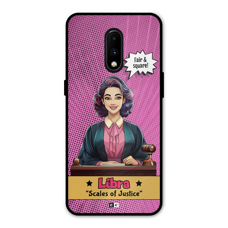 Libra Justice Metal Back Case for OnePlus 7