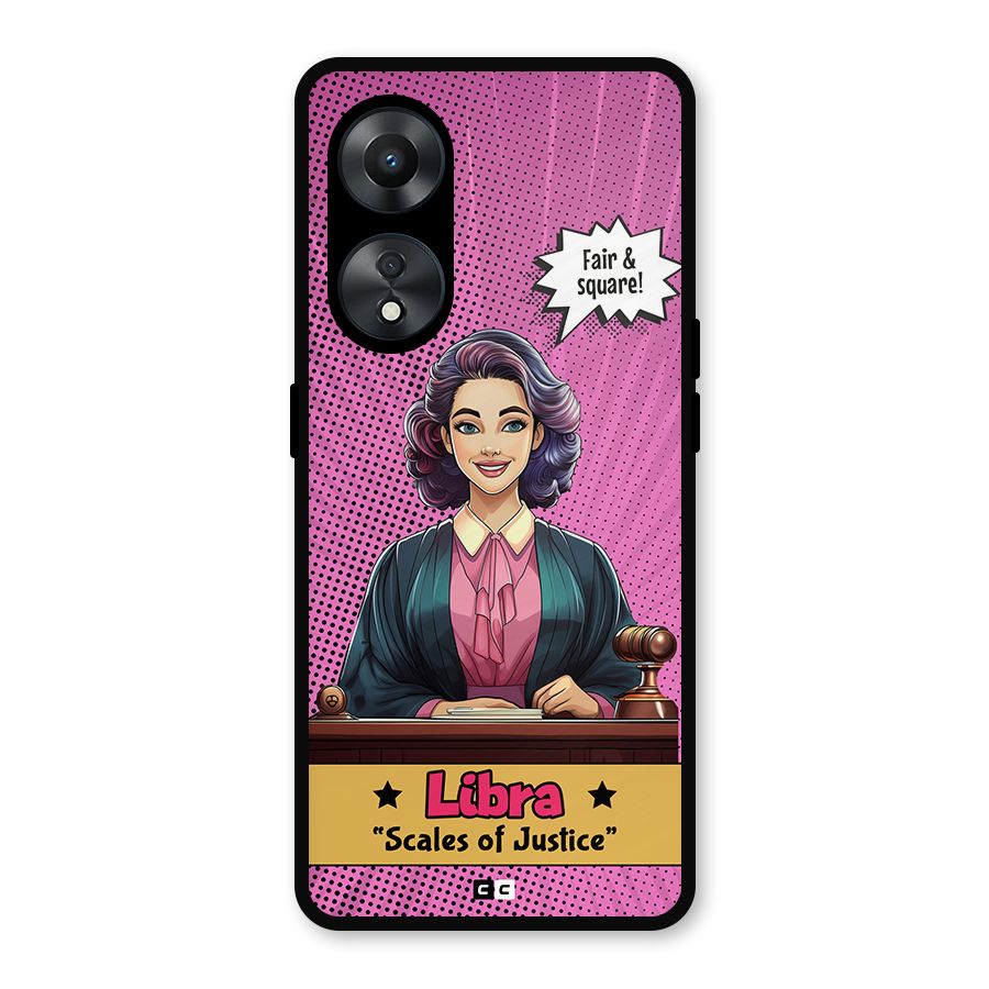 Libra Justice Metal Back Case for Oppo A78