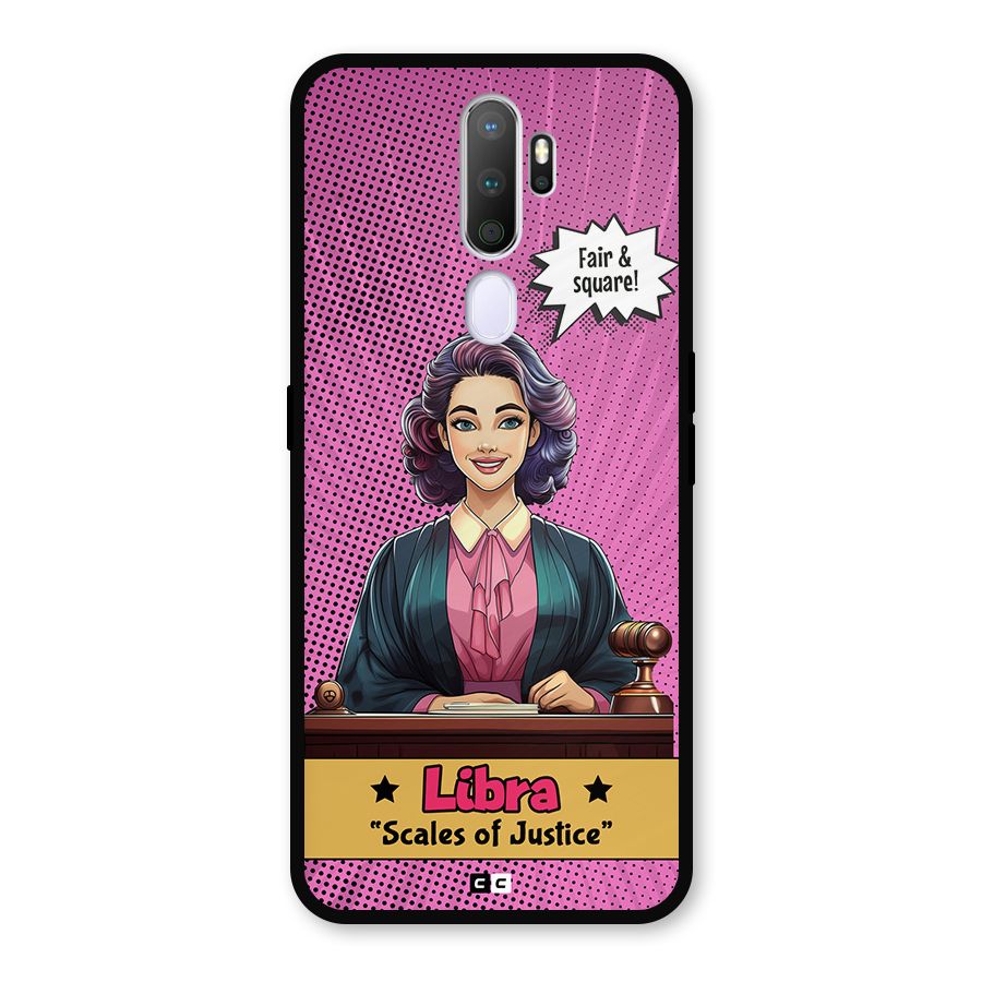 Libra Justice Metal Back Case for Oppo A9 (2020)