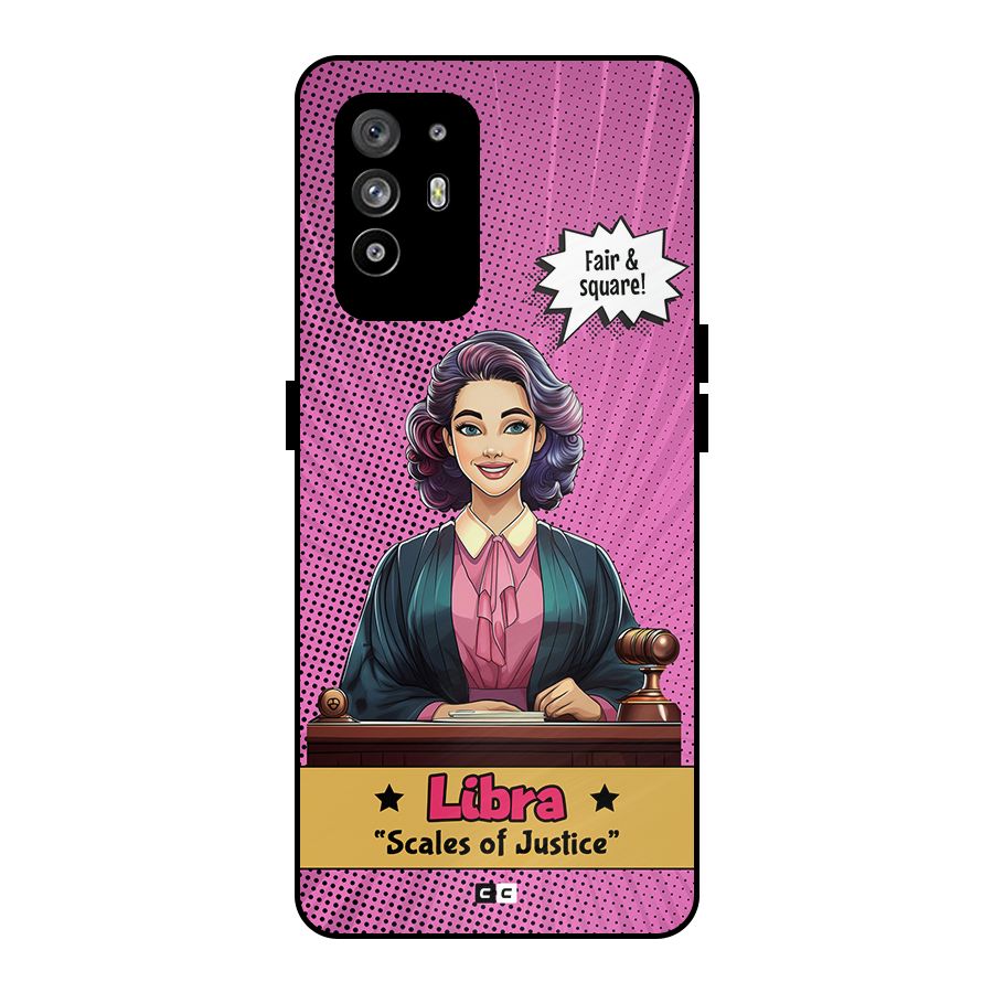 Libra Justice Metal Back Case for Oppo F19 Pro Plus 5G