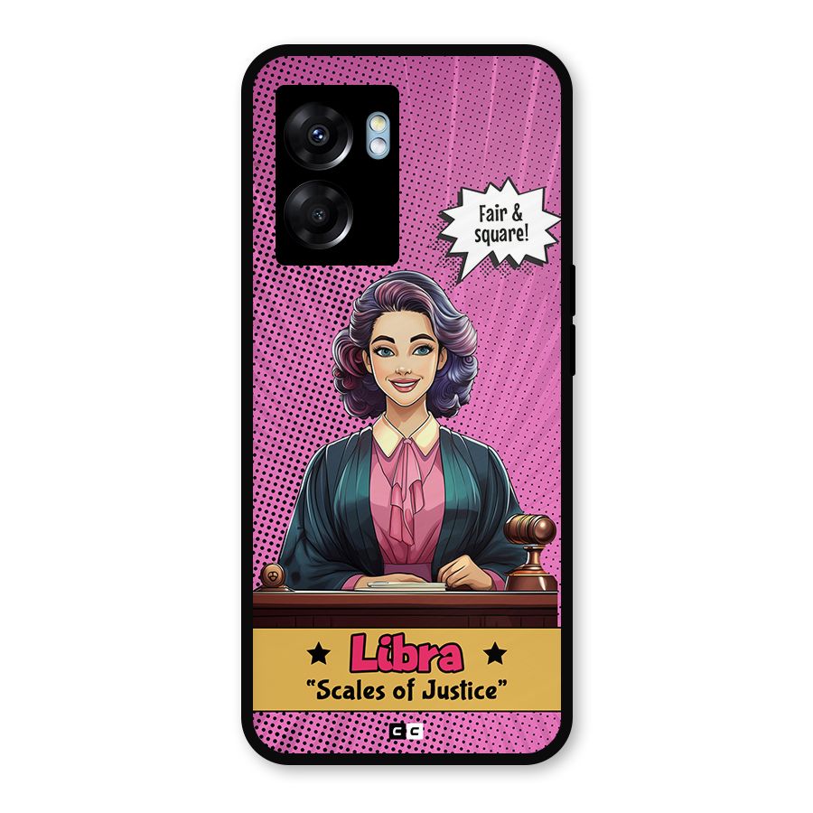 Libra Justice Metal Back Case for Oppo K10 (5G)