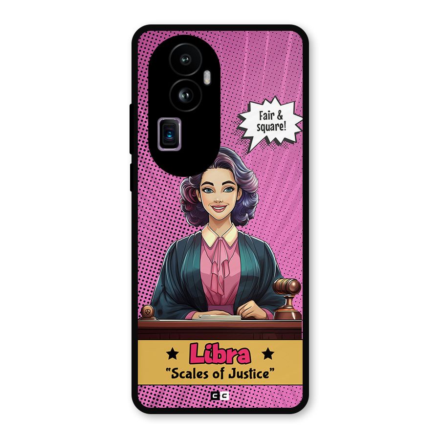 Libra Justice Metal Back Case for Oppo Reno10 Pro Plus