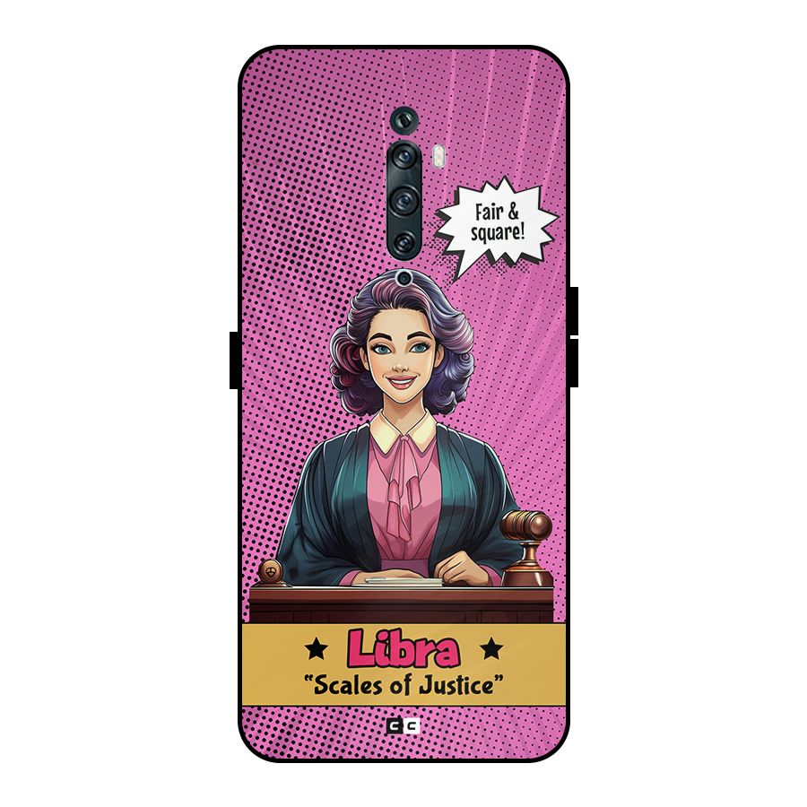 Libra Justice Metal Back Case for Oppo Reno2 Z
