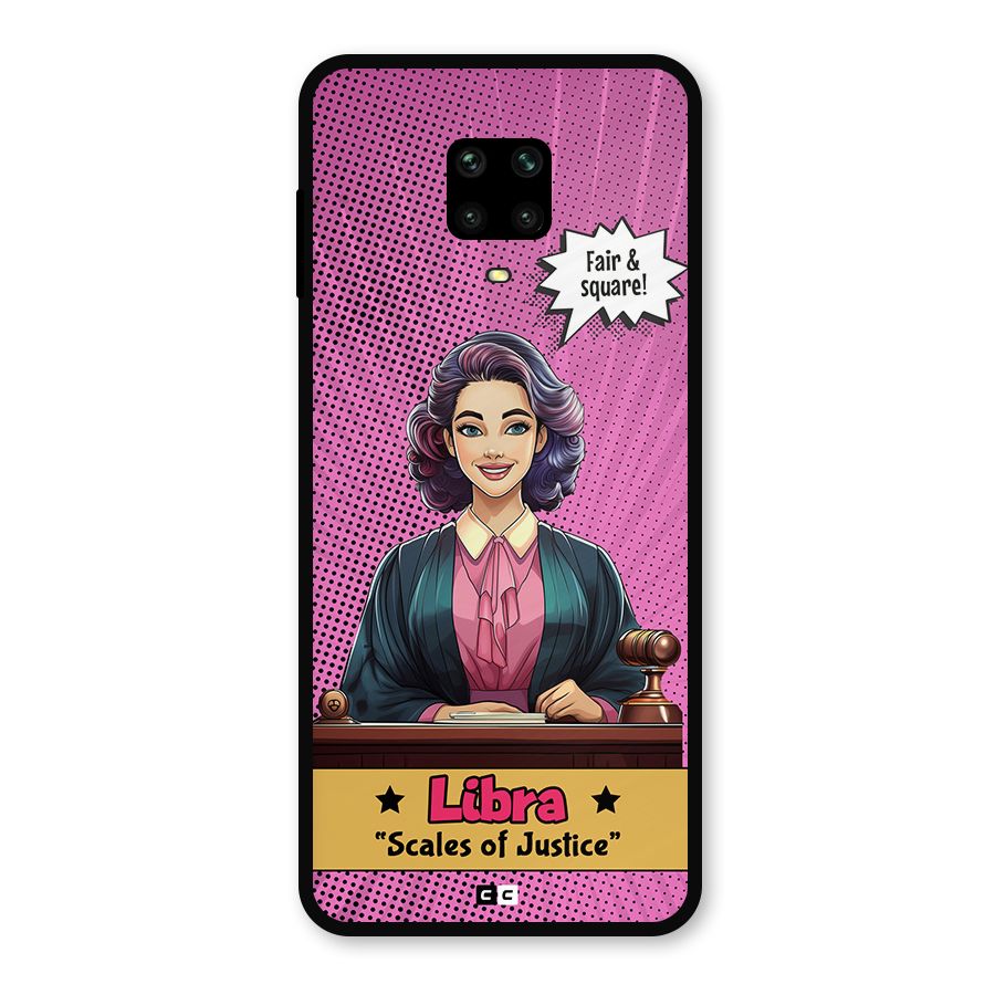 Libra Justice Metal Back Case for Poco M2 Pro