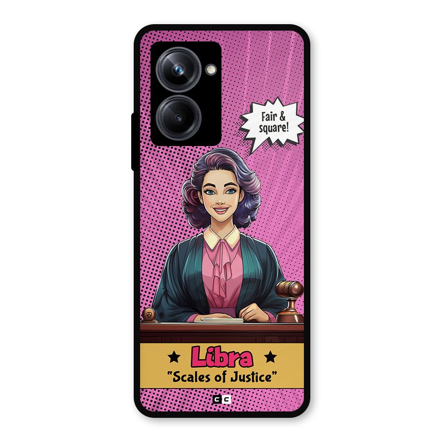 Libra Justice Metal Back Case for Realme 10 Pro