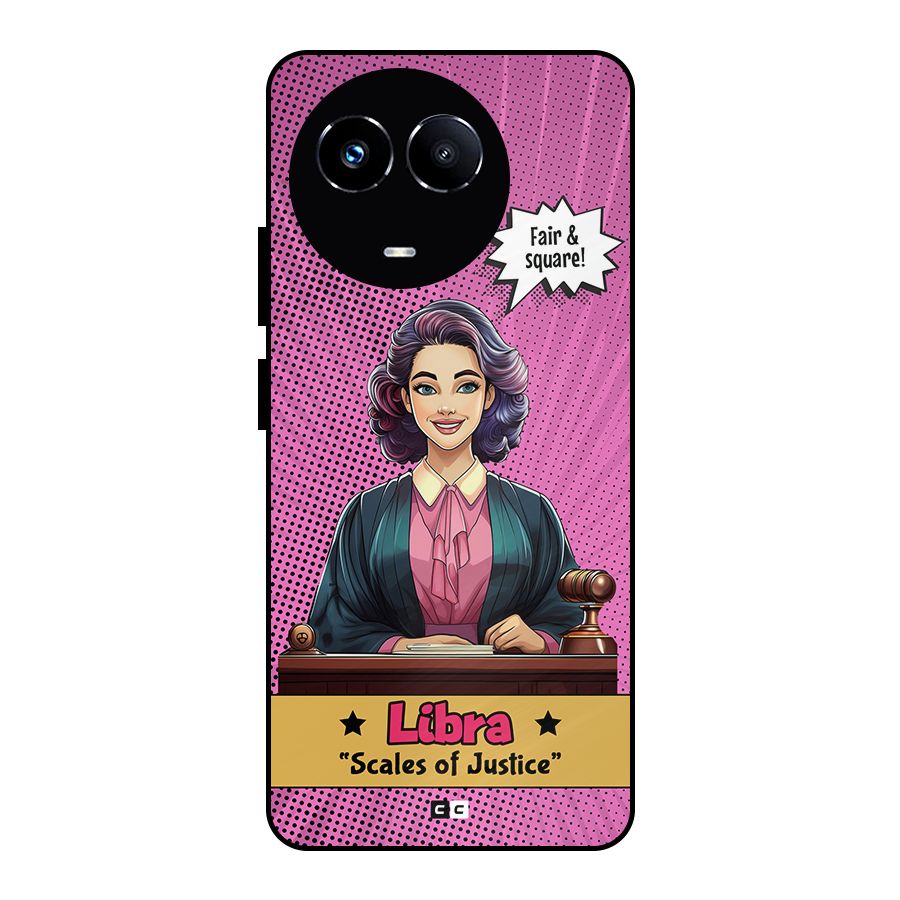 Libra Justice Metal Back Case for Realme 11X
