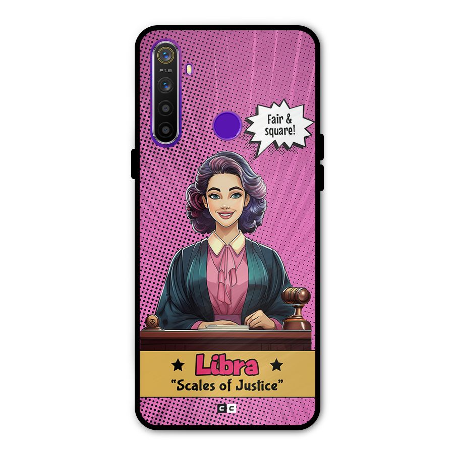 Libra Justice Metal Back Case for Realme 5