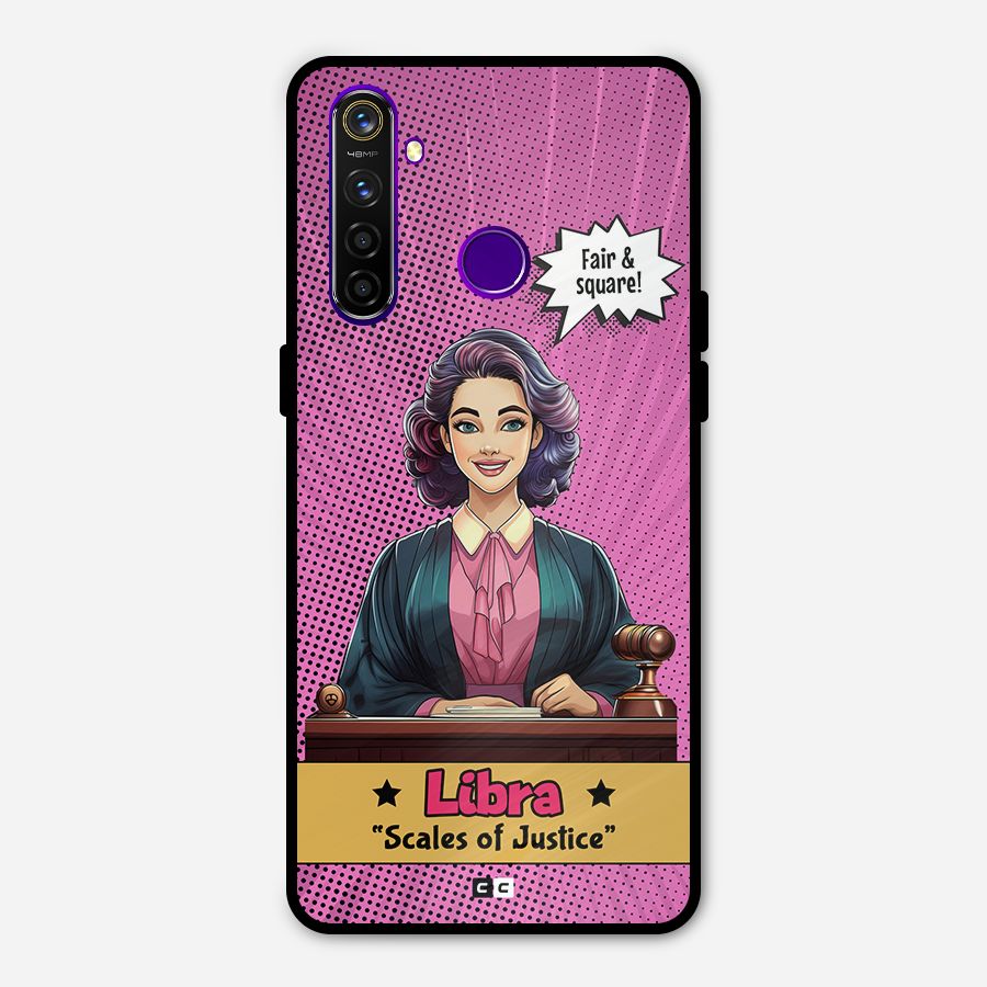 Libra Justice Metal Back Case for Realme 5 Pro