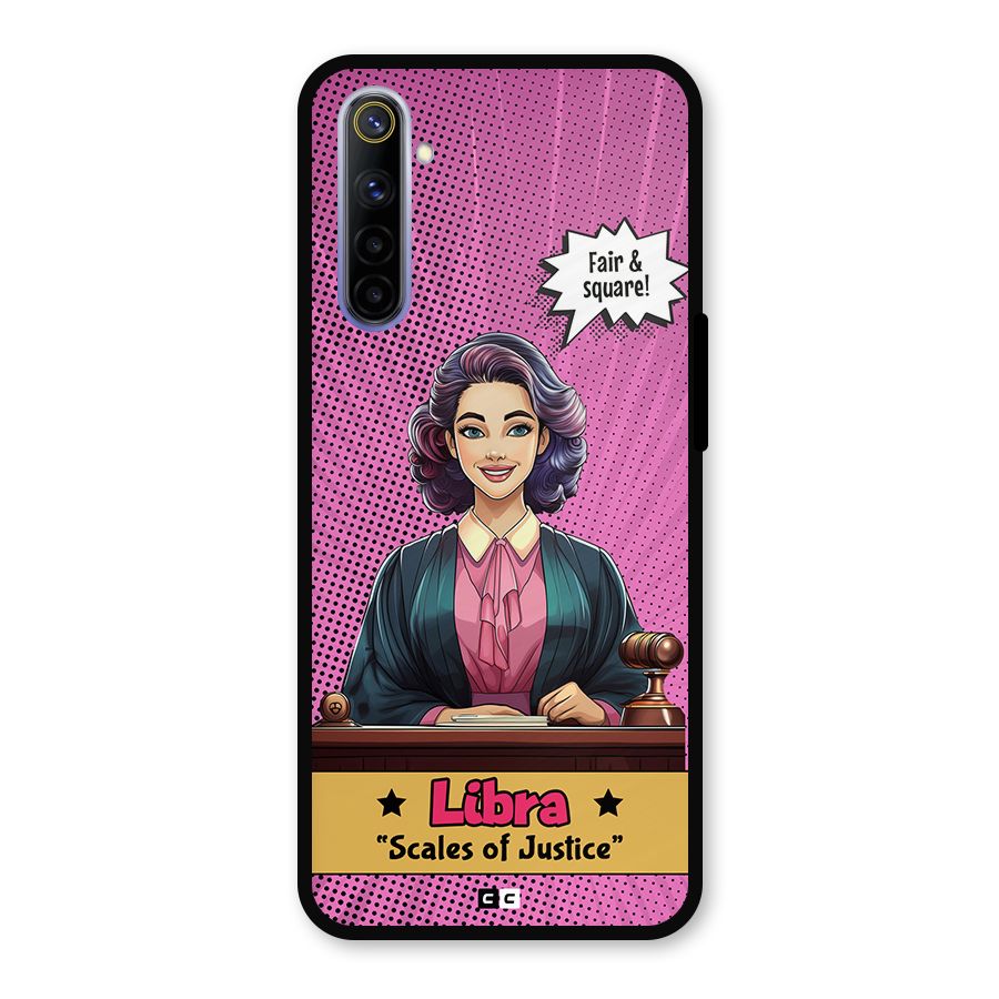 Libra Justice Metal Back Case for Realme 6i