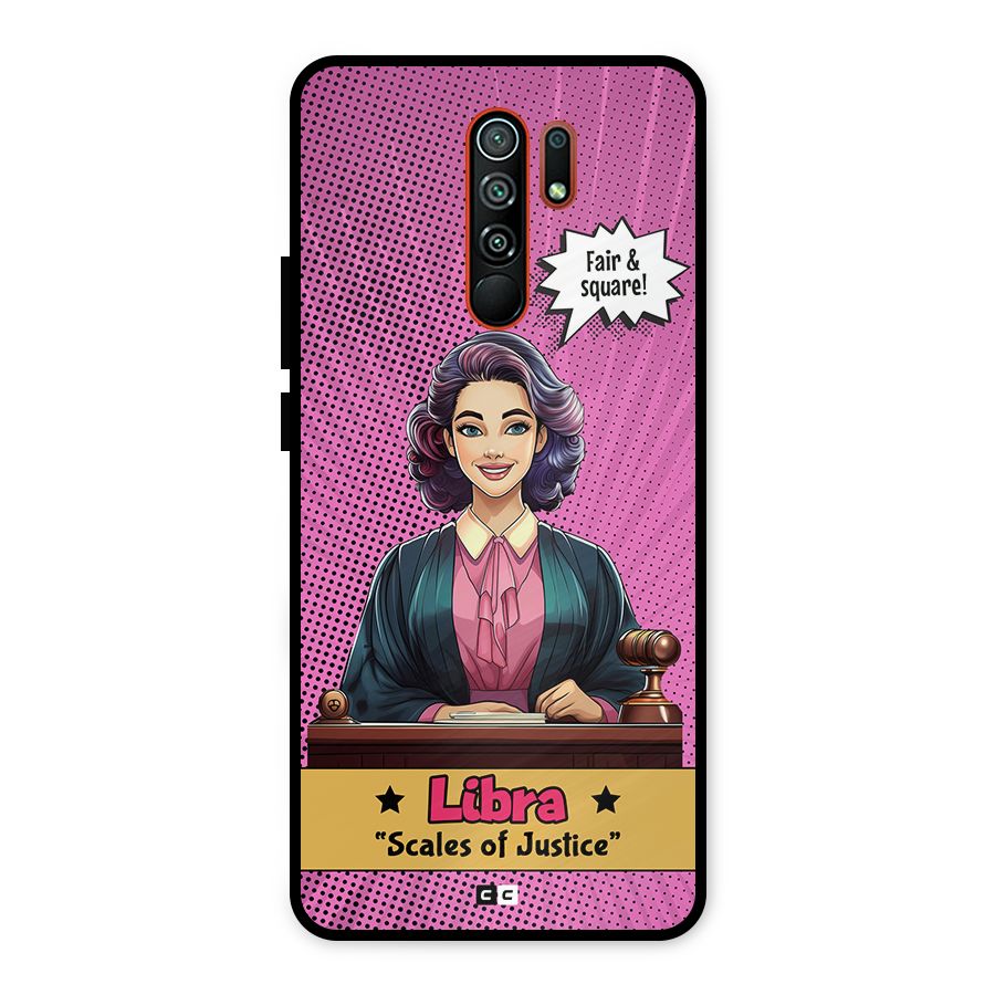 Libra Justice Metal Back Case for Redmi 9 Prime