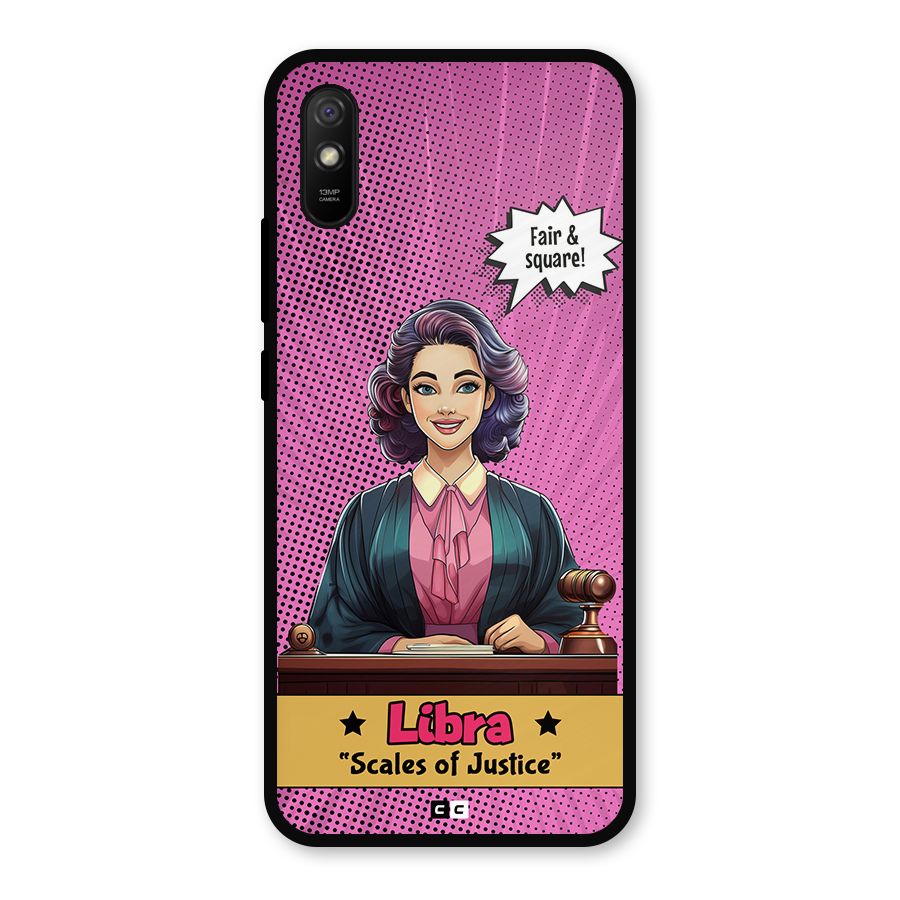 Libra Justice Metal Back Case for Redmi 9i