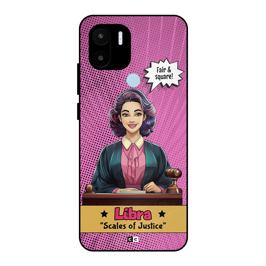 Libra Justice Metal Back Case for Redmi A2 Plus