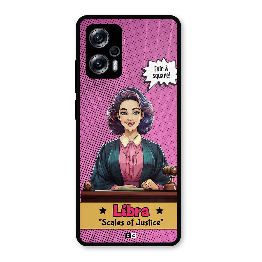 Libra Justice Metal Back Case for Redmi K50i