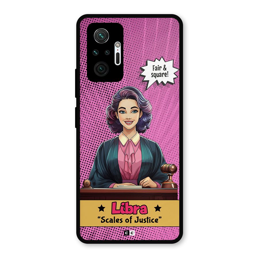 Libra Justice Metal Back Case for Redmi Note 10 Pro Max