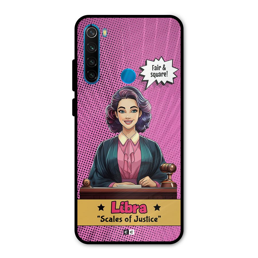 Libra Justice Metal Back Case for Redmi Note 8