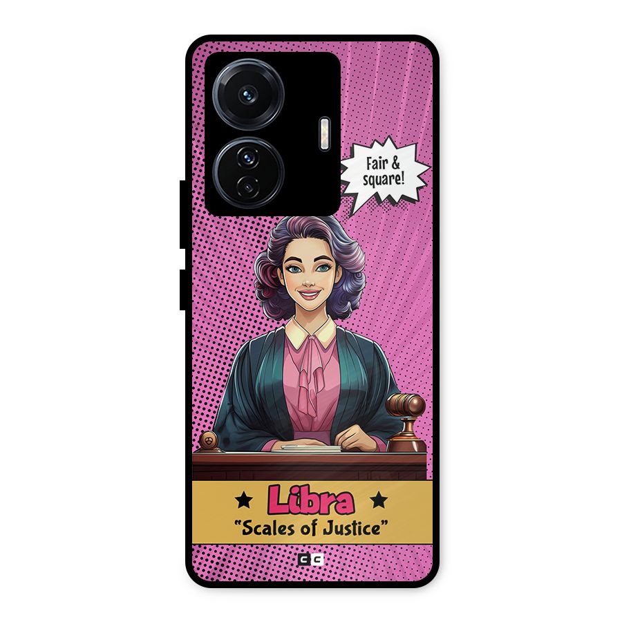 Libra Justice Metal Back Case for Vivo T1 Pro